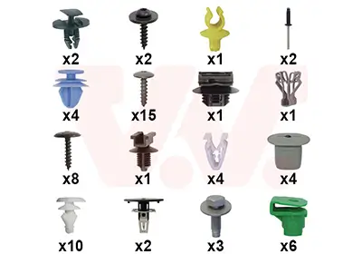 Montagesatz, Stoßfänger vorne VAN WEZEL 4092794