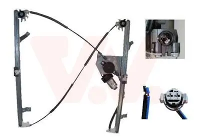 Fensterheber vorne rechts VAN WEZEL 4312262