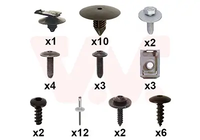Montagesatz, Stoßfänger vorne VAN WEZEL 4312794 Bild Montagesatz, Stoßfänger vorne VAN WEZEL 4312794