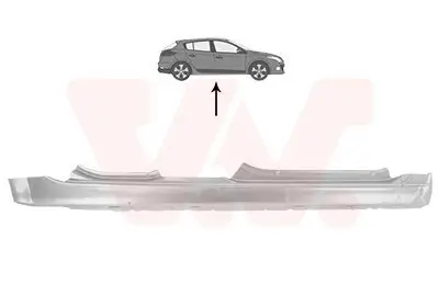 Einstiegsblech rechts VAN WEZEL 4327104