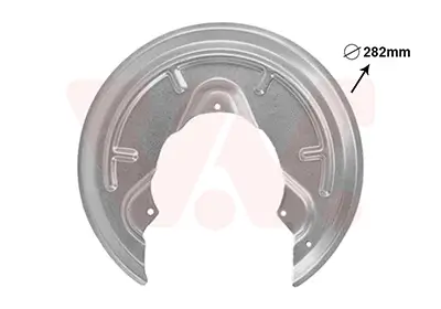 Spritzblech, Bremsscheibe Hinterachse VAN WEZEL 4331373 Bild Spritzblech, Bremsscheibe Hinterachse VAN WEZEL 4331373