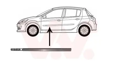 Zier-/Schutzleiste, Tür vorne links VAN WEZEL 4331423