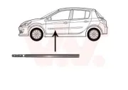Zier-/Schutzleiste, Tür vorne links VAN WEZEL 4331423