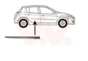 Zier-/Schutzleiste, Tür hinten rechts VAN WEZEL 4331426