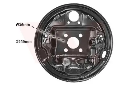 Spritzblech, Bremsscheibe VAN WEZEL 4339374