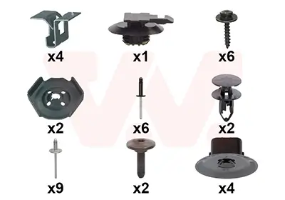 Montagesatz, Stoßfänger hinten VAN WEZEL 4368793