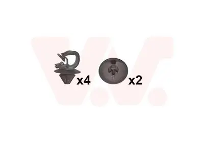 Montagesatz, Motorhaube vorne VAN WEZEL 4371797
