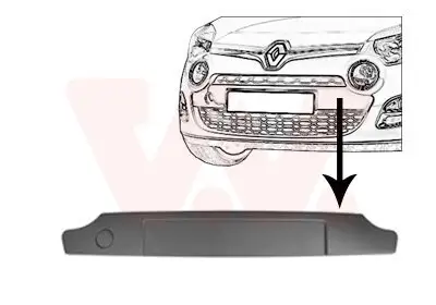 Zier-/Schutzleiste, Stoßfänger vorne VAN WEZEL 4372580 Bild Zier-/Schutzleiste, Stoßfänger vorne VAN WEZEL 4372580