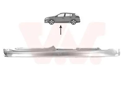 Einstiegsblech links VAN WEZEL 4377103