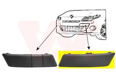 Zier-/Schutzleiste, Stoßfänger VAN WEZEL 4377581 Bild Zier-/Schutzleiste, Stoßfänger VAN WEZEL 4377581