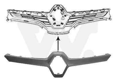 Zier-/Schutzleiste, Kühlergitter VAN WEZEL 4382517 Bild Zier-/Schutzleiste, Kühlergitter VAN WEZEL 4382517