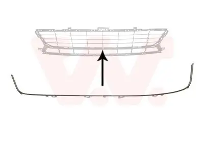 Lüftungsgitter, Stoßfänger VAN WEZEL 4382580 Bild Lüftungsgitter, Stoßfänger VAN WEZEL 4382580