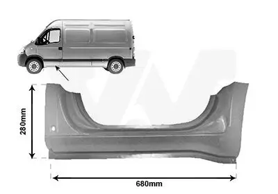 Einstiegsblech VAN WEZEL 4387101