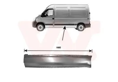 Seitenwand mitte links unten VAN WEZEL 4387145
