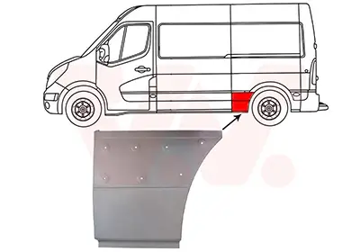 Seitenwand hinten links vor der Achse VAN WEZEL 4388141