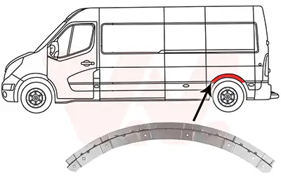 Seitenwand hinten links hinten rechts VAN WEZEL 4388149 Bild Seitenwand hinten links hinten rechts VAN WEZEL 4388149