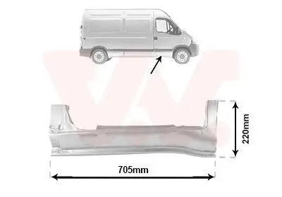 Einstiegsblech VAN WEZEL 4391102 Bild Einstiegsblech VAN WEZEL 4391102