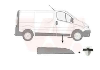 Zier-/Schutzleiste, Tür vorne rechts VAN WEZEL 4396402 Bild Zier-/Schutzleiste, Tür vorne rechts VAN WEZEL 4396402