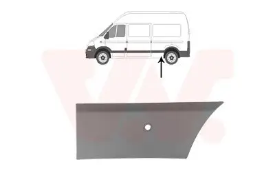 Zier-/Schutzleiste, Seitenwand links vor der Achse seitlicher Einbau VAN WEZEL 4399425 Bild Zier-/Schutzleiste, Seitenwand links vor der Achse seitlicher Einbau VAN WEZEL 4399425