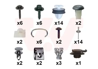 Montagesatz, Stoßfänger hinten VAN WEZEL 4403793