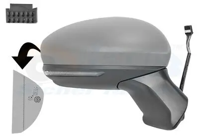Außenspiegel rechts VAN WEZEL 4403828 Bild Außenspiegel rechts VAN WEZEL 4403828