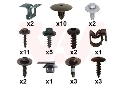 Montagesatz, Stoßfänger vorne VAN WEZEL 4412794