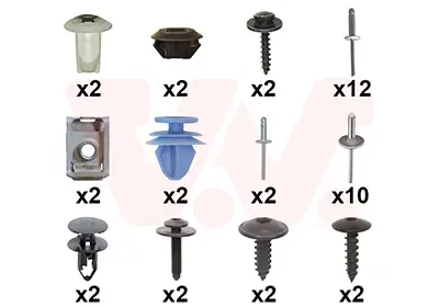 Montagesatz, Stoßfänger hinten VAN WEZEL 4414793 Bild Montagesatz, Stoßfänger hinten VAN WEZEL 4414793