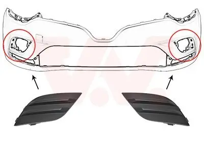 Lüftungsgitter, Stoßfänger VAN WEZEL 4420597