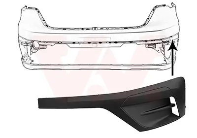 Zier-/Schutzleiste, Stoßfänger vorne links VAN WEZEL 4423581