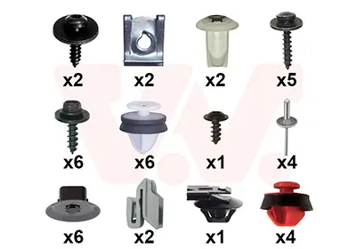 Montagesatz, Stoßfänger hinten VAN WEZEL 4424793 Bild Montagesatz, Stoßfänger hinten VAN WEZEL 4424793