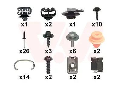 Montagesatz, Stoßfänger vorne VAN WEZEL 4426794 Bild Montagesatz, Stoßfänger vorne VAN WEZEL 4426794