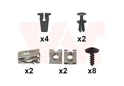Montagesatz, Stoßfänger hinten VAN WEZEL 4907793