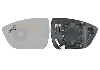 Spiegelglas, Außenspiegel links VAN WEZEL 4907835