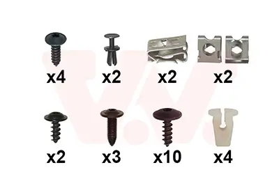 Montagesatz, Stoßfänger vorne VAN WEZEL 4908794