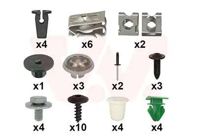 Montagesatz, Kotflügel vorne links vorne rechts VAN WEZEL 4908796 Bild Montagesatz, Kotflügel vorne links vorne rechts VAN WEZEL 4908796