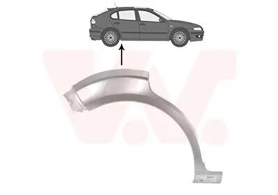 Seitenwand hinten rechts VAN WEZEL 4939148