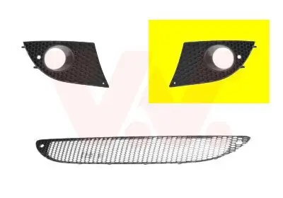 Lüftungsgitter, Stoßfänger vorne links VAN WEZEL 4941593
