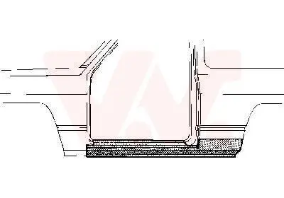Einstiegsblech rechts VAN WEZEL 5240102