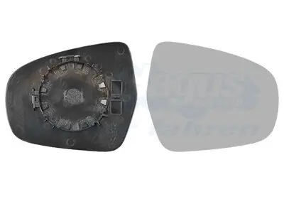 Spiegelglas, Außenspiegel rechts VAN WEZEL 5251832