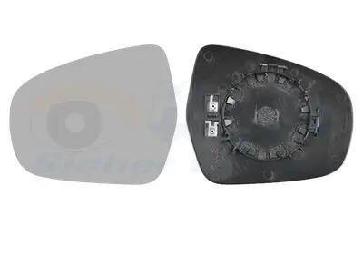 Spiegelglas, Außenspiegel links VAN WEZEL 5251837