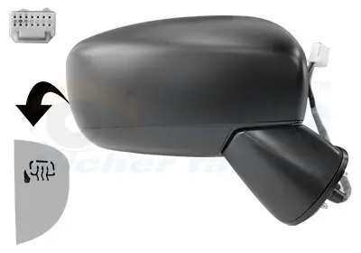 Außenspiegel rechts VAN WEZEL 5257808 Bild Außenspiegel rechts VAN WEZEL 5257808