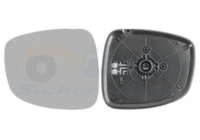 Spiegelglas, Außenspiegel rechts VAN WEZEL 5264838 Bild Spiegelglas, Außenspiegel rechts VAN WEZEL 5264838