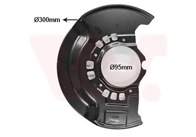 Spritzblech, Bremsscheibe Vorderachse rechts VAN WEZEL 5377372 Bild Spritzblech, Bremsscheibe Vorderachse rechts VAN WEZEL 5377372