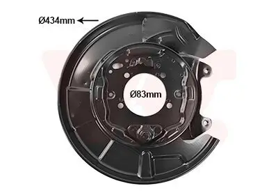 Spritzblech, Bremsscheibe Hinterachse rechts VAN WEZEL 5377374 Bild Spritzblech, Bremsscheibe Hinterachse rechts VAN WEZEL 5377374