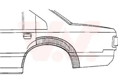 Seitenwand hinten links VAN WEZEL 5385147