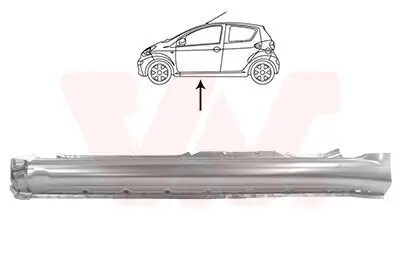 Einstiegsblech links VAN WEZEL 5403103