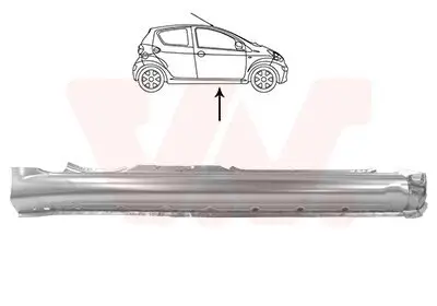 Einstiegsblech rechts VAN WEZEL 5403104
