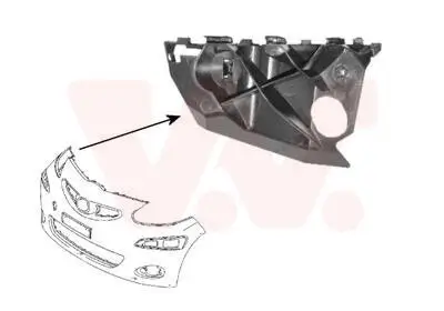 Halter, Stoßfänger VAN WEZEL 5403568