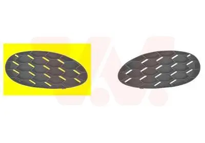 Lüftungsgitter, Stoßfänger vorne rechts VAN WEZEL 5404592