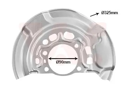 Spritzblech, Bremsscheibe Vorderachse links VAN WEZEL 5407371